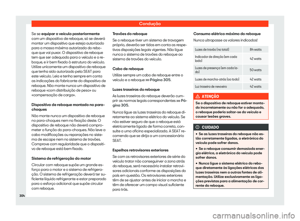 Seat Arona 2019  Manual do proprietário (in Portuguese)  Condu