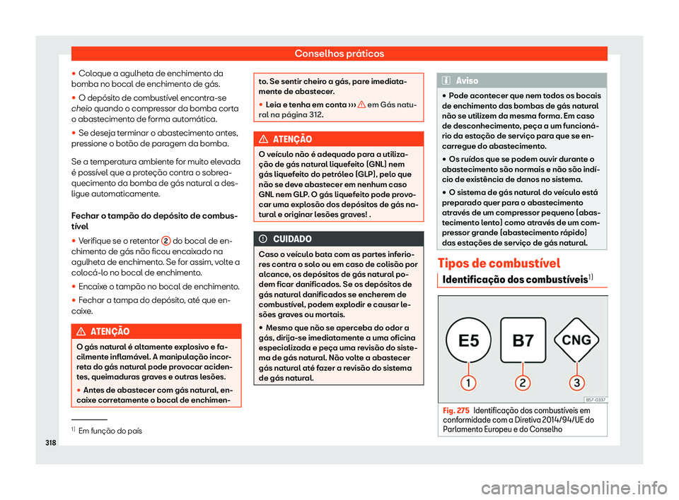 Seat Arona 2019  Manual do proprietário (in Portuguese)  Conselhos pr