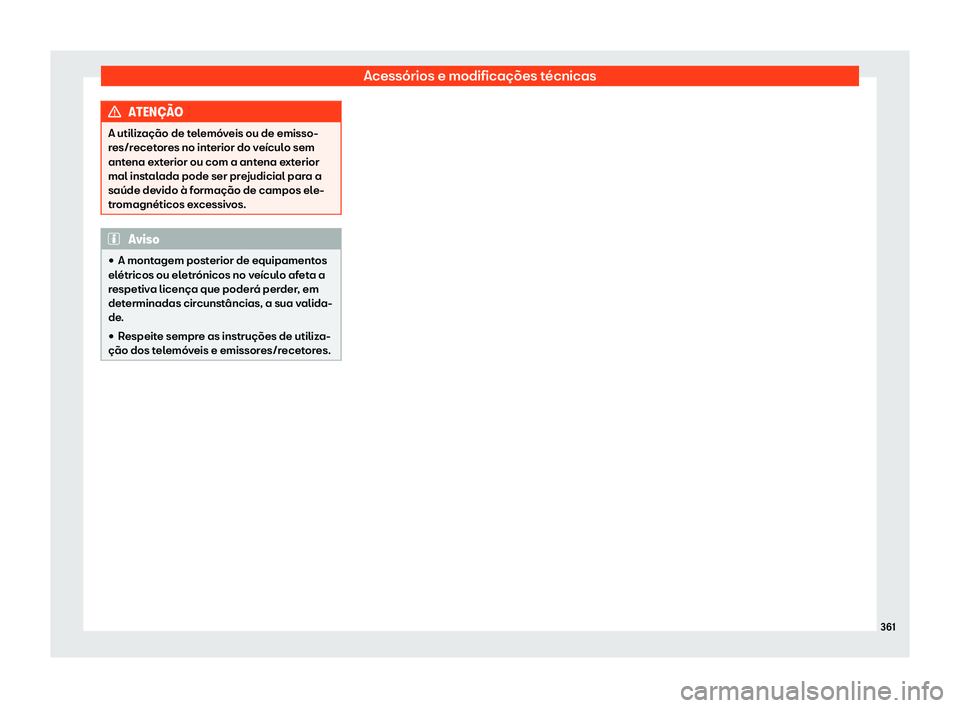 Seat Arona 2019 Manual do proprietário (in Portuguese) Acess Seat Arona 2019 Manual do proprietário (in Portuguese) Acess