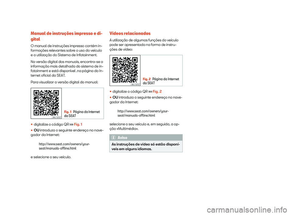 Seat Arona 2019  Manual do proprietário (in Portuguese)  Manual de instru