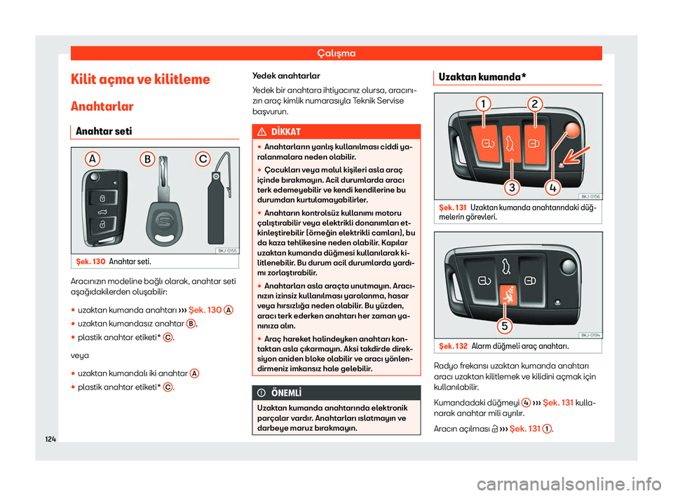Seat Arona 2019 Kullanım Kılavuzu (in Turkish) Seat Arona 2019 Kullanım Kılavuzu (in Turkish)