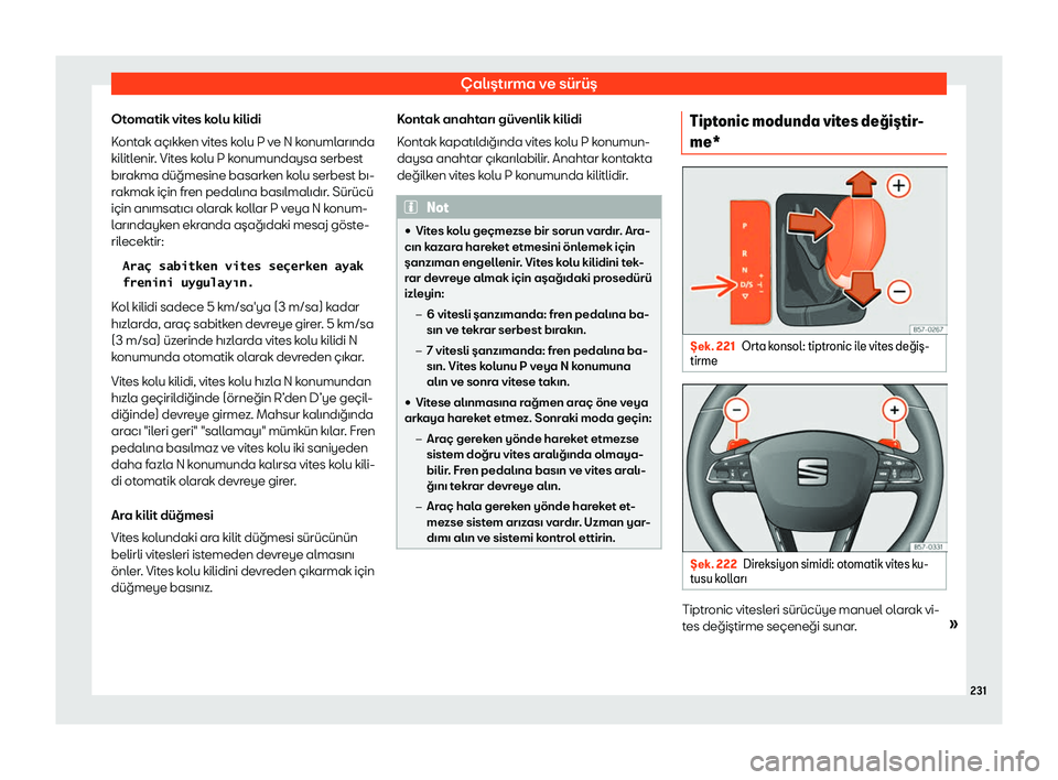 Seat Arona 2019  Kullanım Kılavuzu (in Turkish) 
