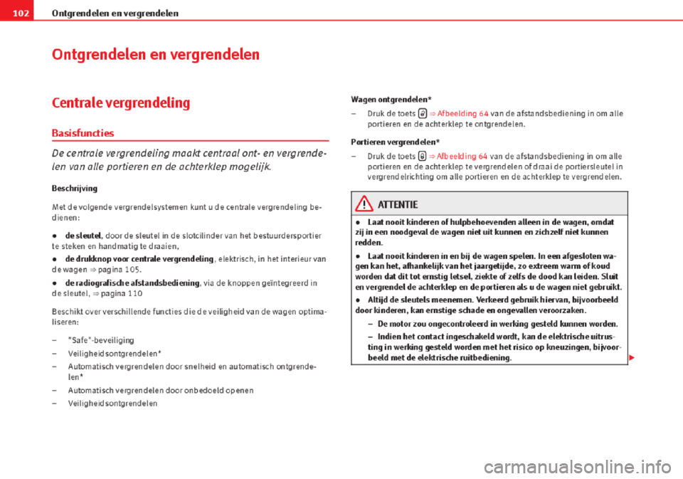 Seat Altea 2015  Handleiding (in Dutch) 