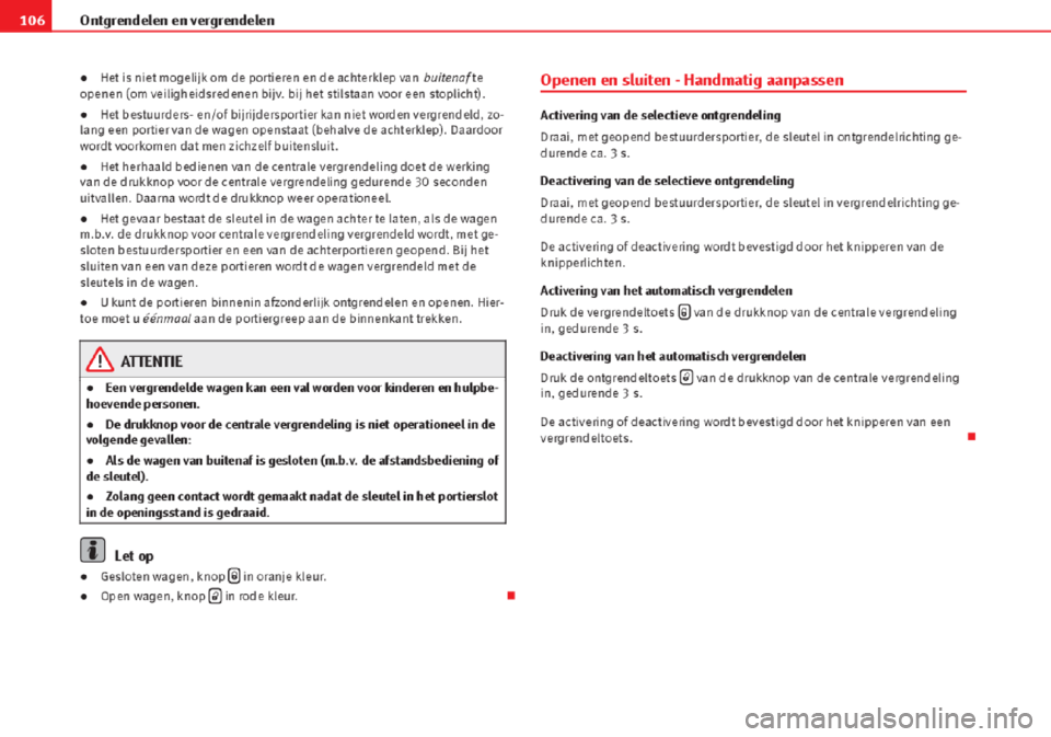 Seat Altea 2015  Handleiding (in Dutch) 