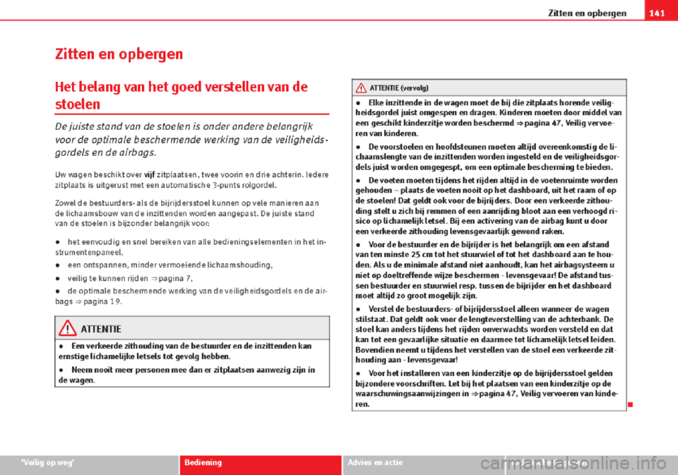 Seat Altea 2015  Handleiding (in Dutch) 