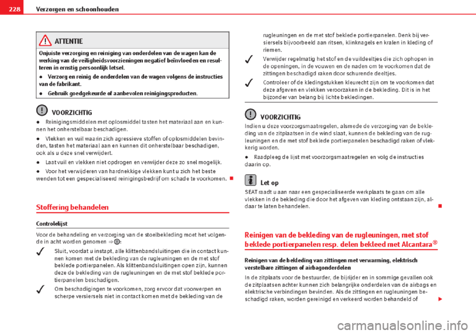 Seat Altea 2015  Handleiding (in Dutch) 