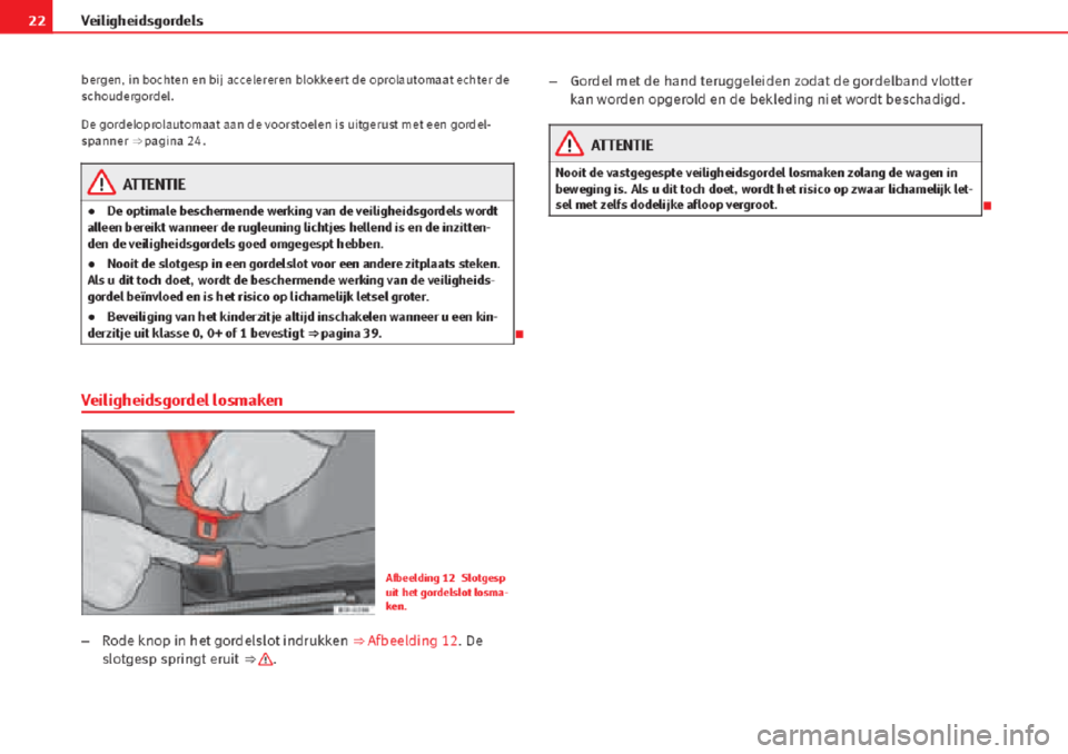 Seat Altea 2015 Handleiding (in Dutch) Seat Altea 2015 Handleiding (in Dutch)