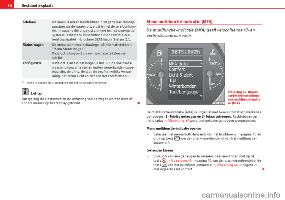 Seat Altea 2015 Handleiding (in Dutch) Seat Altea 2015 Handleiding (in Dutch)