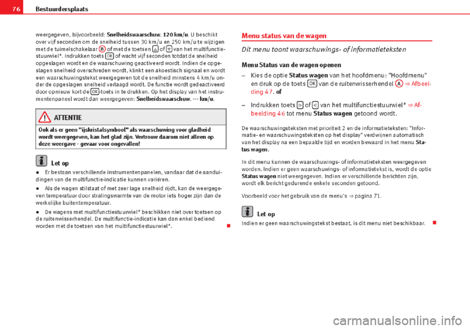 Seat Altea 2015 Handleiding (in Dutch) Seat Altea 2015 Handleiding (in Dutch)