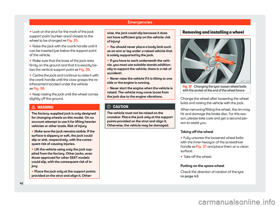 Seat Mii electric 2019 Service Manual Emergencies
