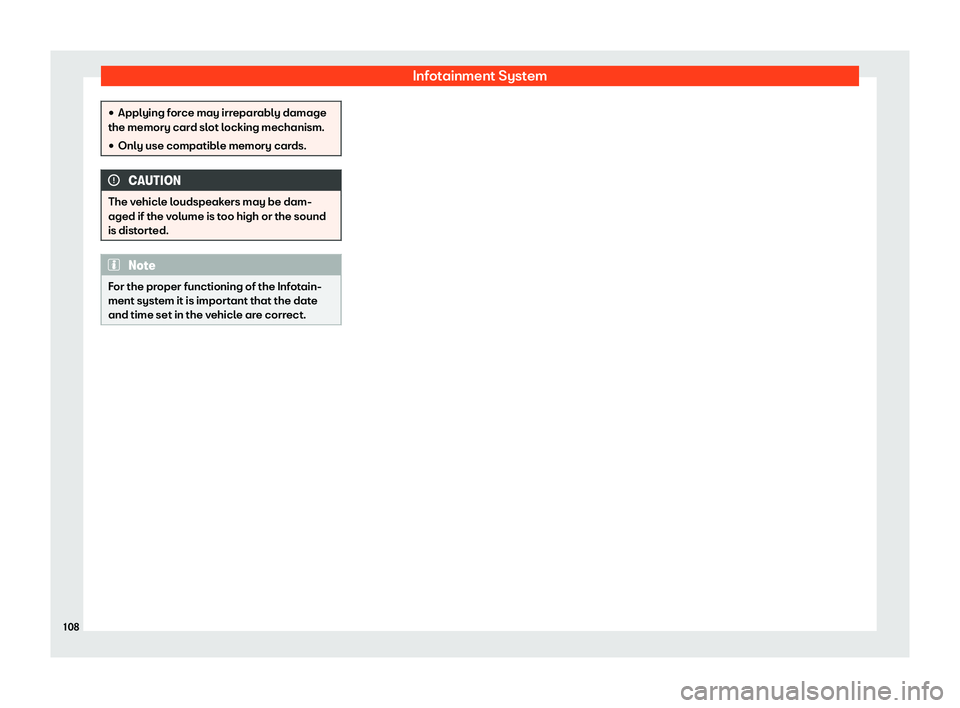 Seat Mii electric 2020  Owners manual Infotainment System
