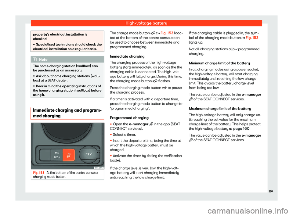 Seat Mii electric 2020  Owners manual High-voltage battery
property