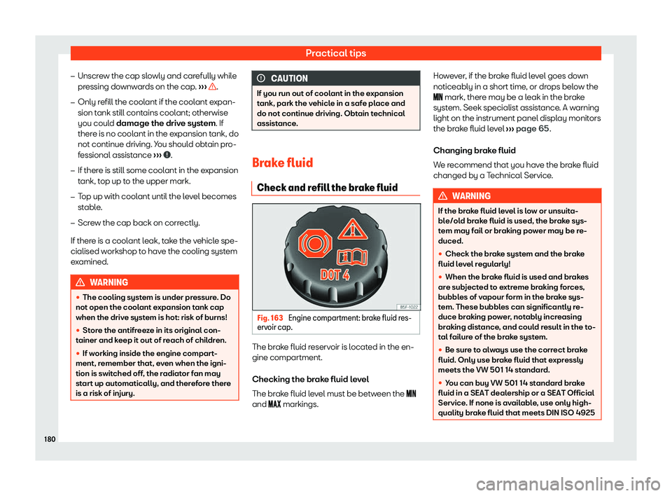 Seat Mii electric 2020  Owners manual Practical tips
�