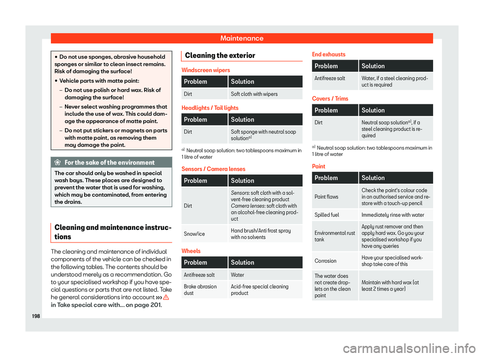 Seat Mii electric 2020  Owners manual Maintenance
