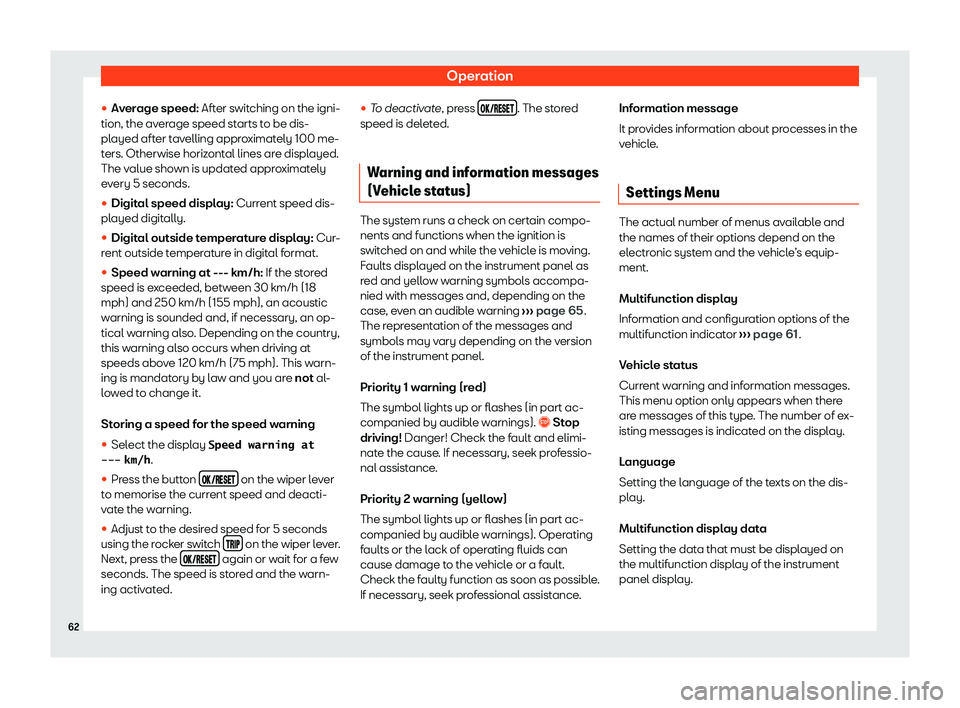 Seat Mii electric 2020 Repair Manual Operation

