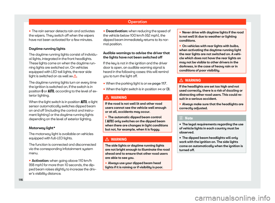 Seat Ibiza 2020  Owners manual Operation
