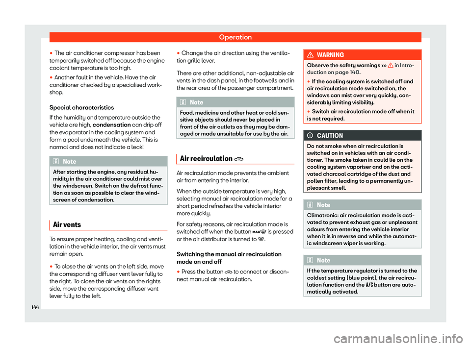 Seat Ibiza 2020  Owners manual Operation
