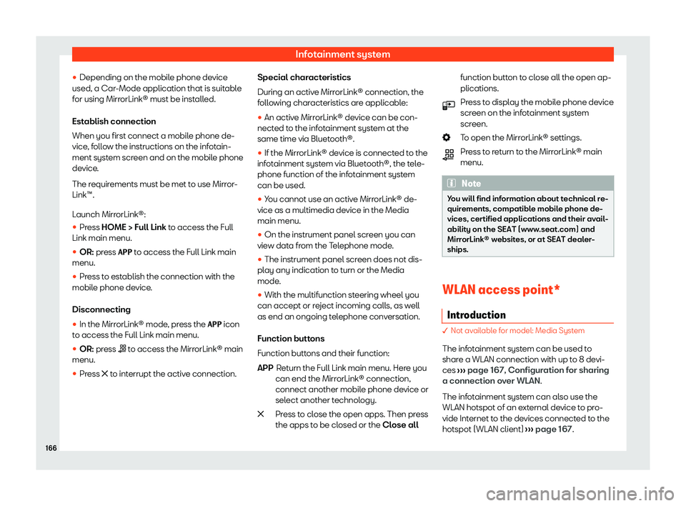 Seat Ibiza 2020  Owners manual Infotainment system
