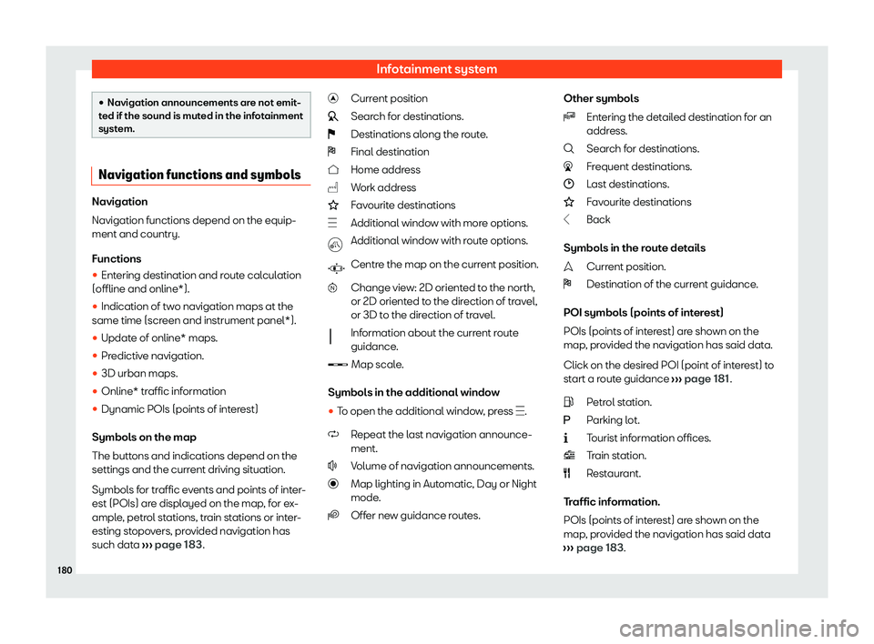 Seat Ibiza 2020  Owners manual Infotainment system
