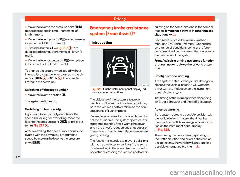 Seat Ibiza 2019  Owners manual Driving
