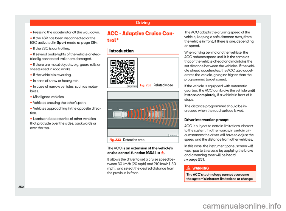 Seat Ibiza 2019  Owners manual Driving
