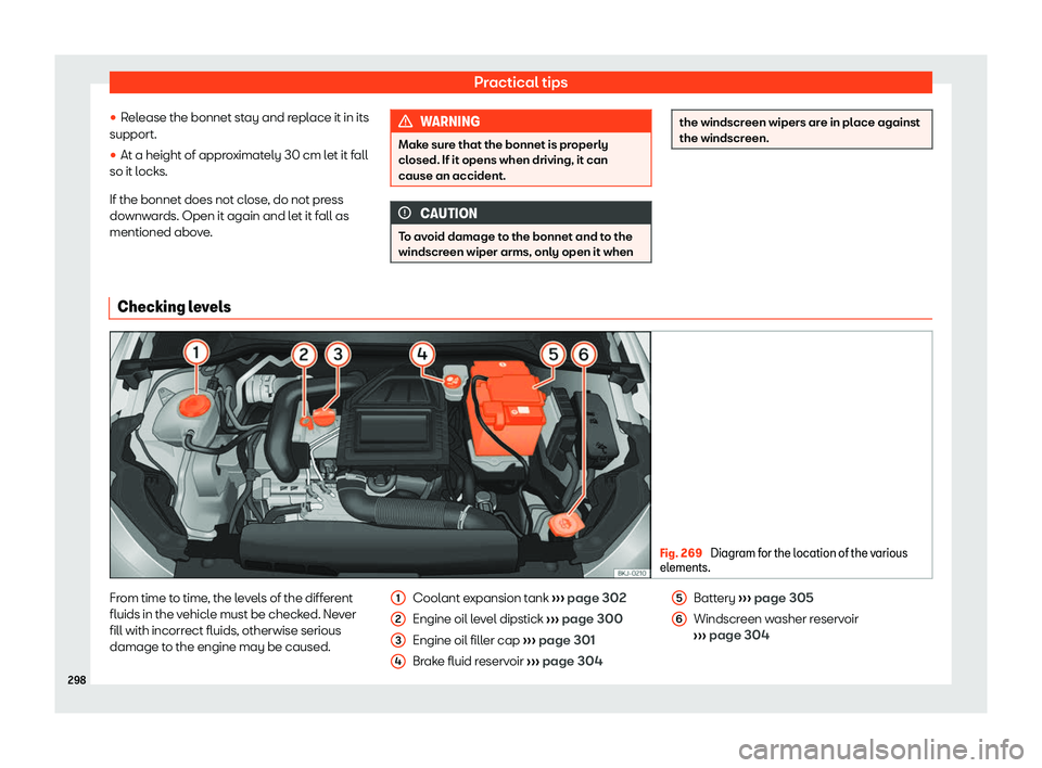 Seat Ibiza 2019  Owners manual Practical tips
