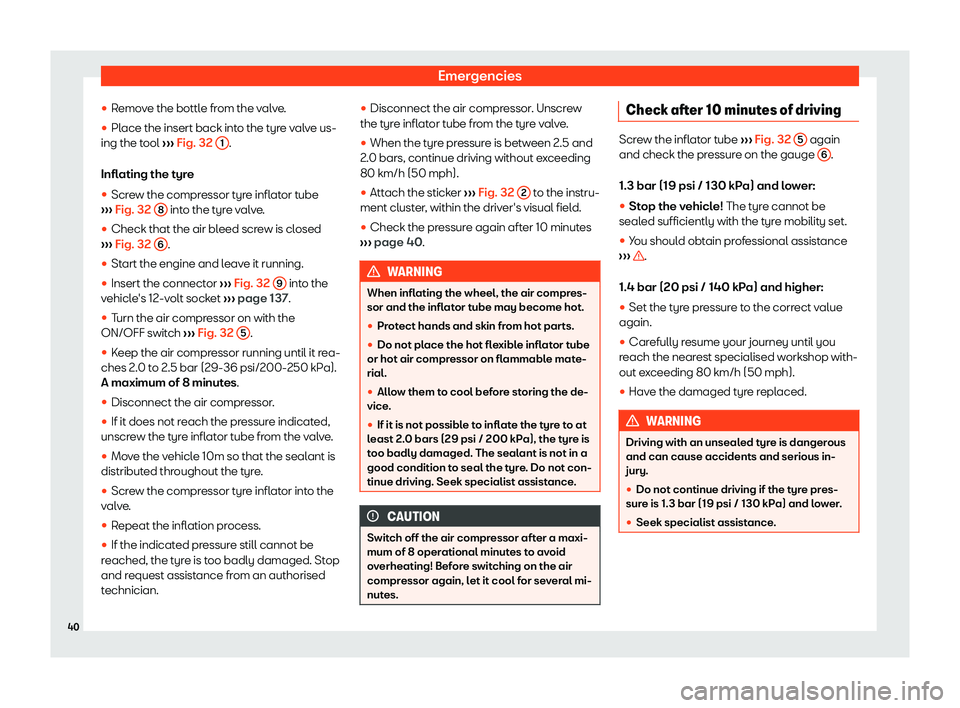 Seat Ibiza 2019 Service Manual Emergencies
