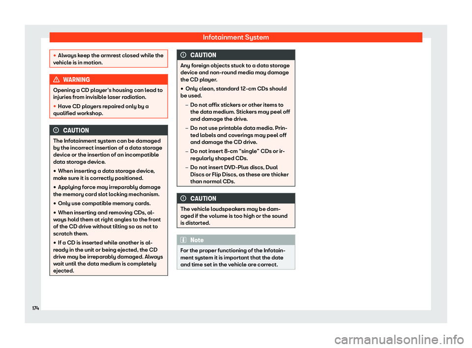 Seat Ibiza 2018  Owners manual Infotainment System
