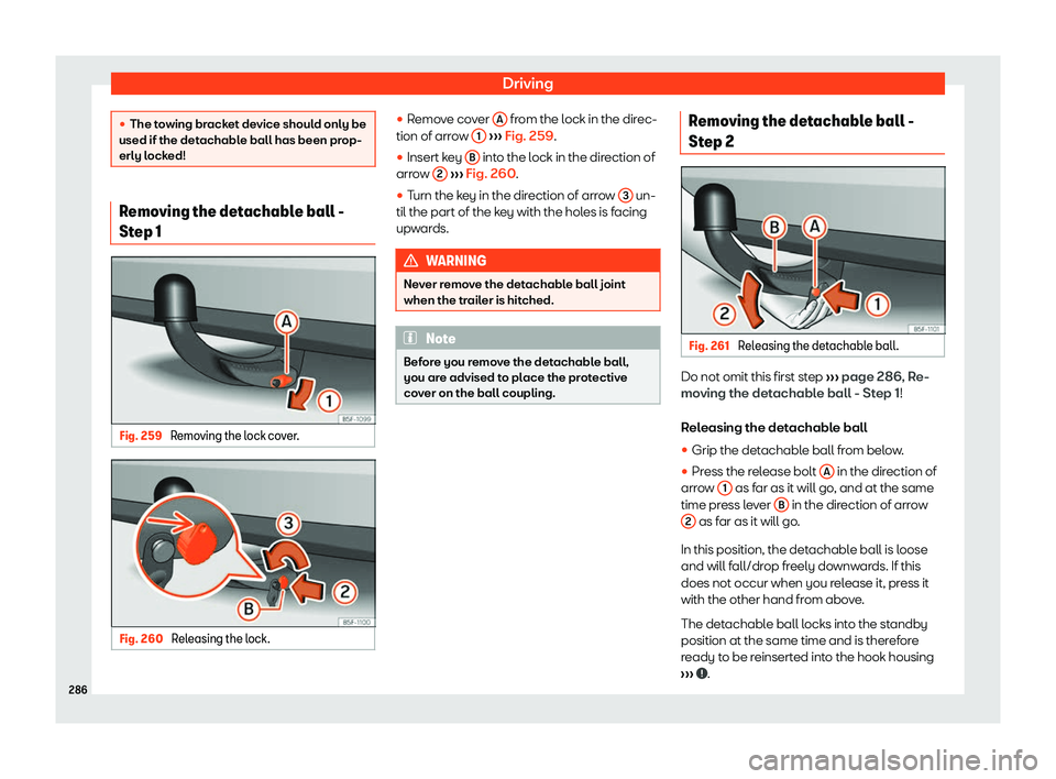 Seat Ibiza 2018  Owners manual Driving
