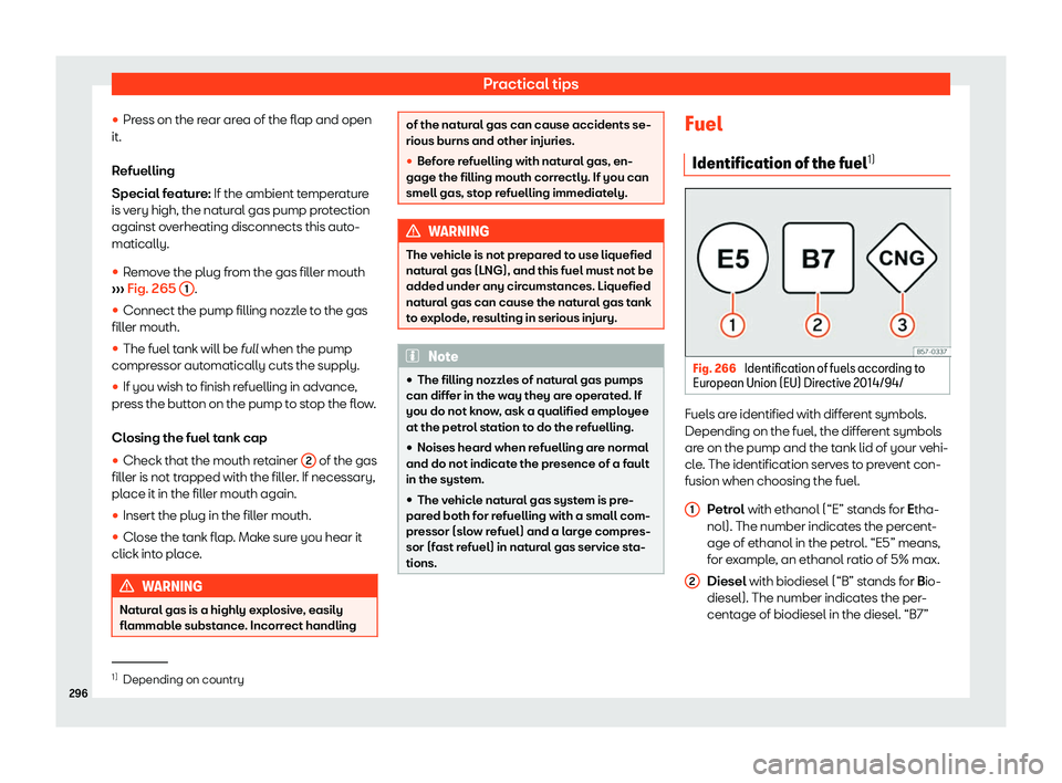 Seat Ibiza 2018  Owners manual Practical tips
