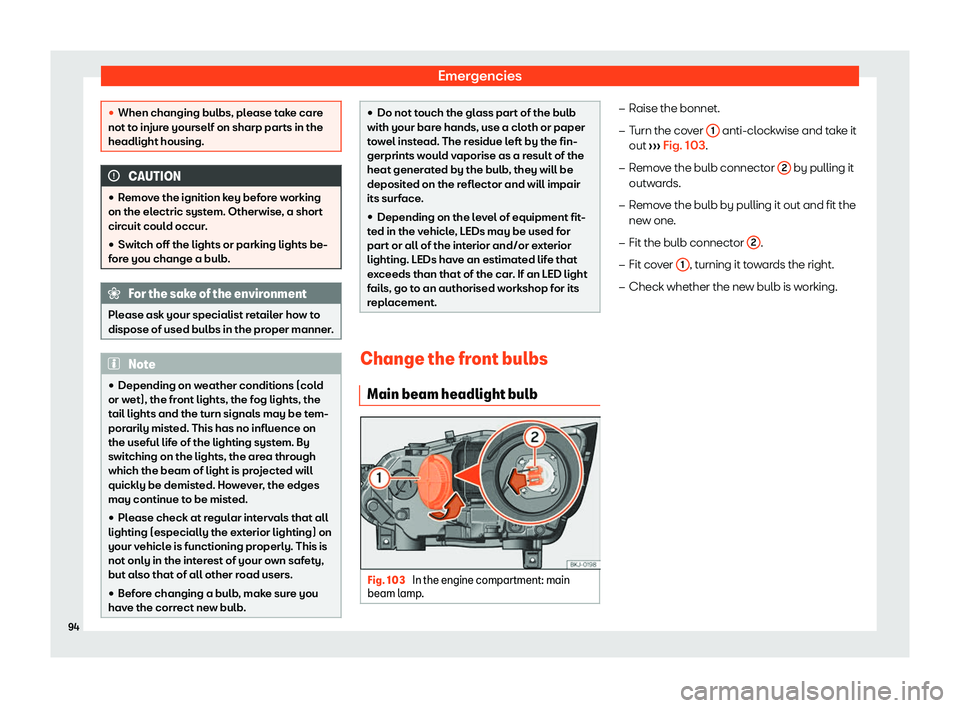 Seat Ibiza 2018 Owners Manual Emergencies
