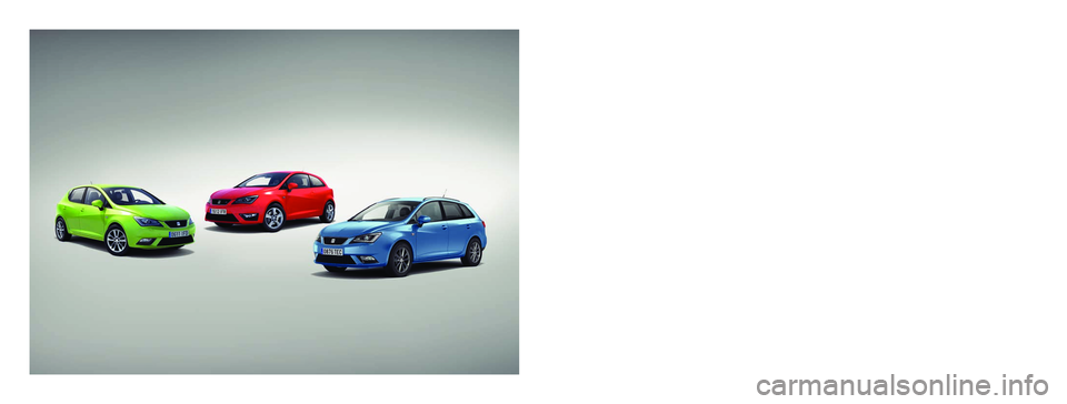 Seat Ibiza ST 2013  Owners manual SEAT S.A. se preocupa constantemente por mantener todos sus tipos y mode\�los en un desarrollo continuo. Por ello le rogamos que com-
prenda que, en cualquier momento, puedan producirse modificacion