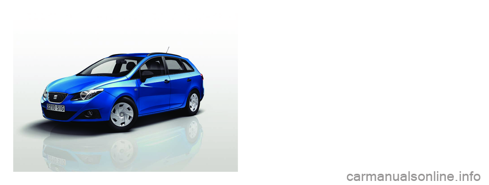 Seat Ibiza ST 2010  Owners manual SEAT S.A. is permanently concerned about continuous development of its types and models. For this reason we ask you to understand,
that  at  any  given  time,  changes  regarding  shape,  equipment  a