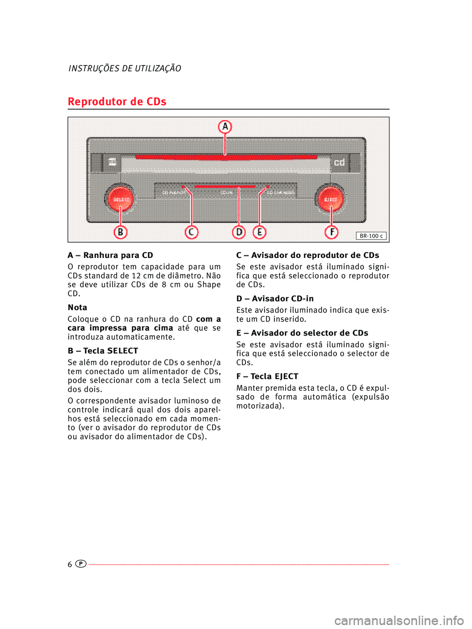 Seat Ibiza 5D 2008  Radio System COMPACT DISC 6––––––––––––––––––––––––––––––––––––––––––––––––––––––––––––––––––�