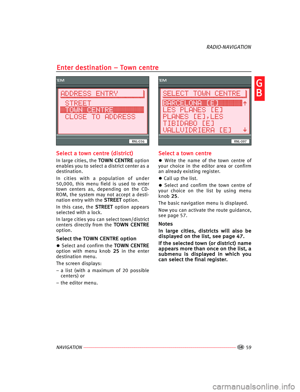 Seat Ibiza 5D 2007 Radio System RADIO-NAVIGATION NAVIGATION–––––––––––––––––––––––––––––––––––––––––––––––––––––––––––––––â Seat Ibiza 5D 2007 Radio System RADIO-NAVIGATION NAVIGATION–––––––––––––––––––––––––––––––––––––––––––––––––––––––––––––––â