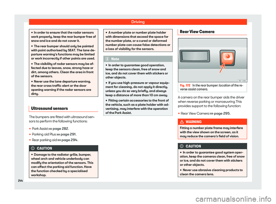 Seat Leon 2020  Owners manual Driving

