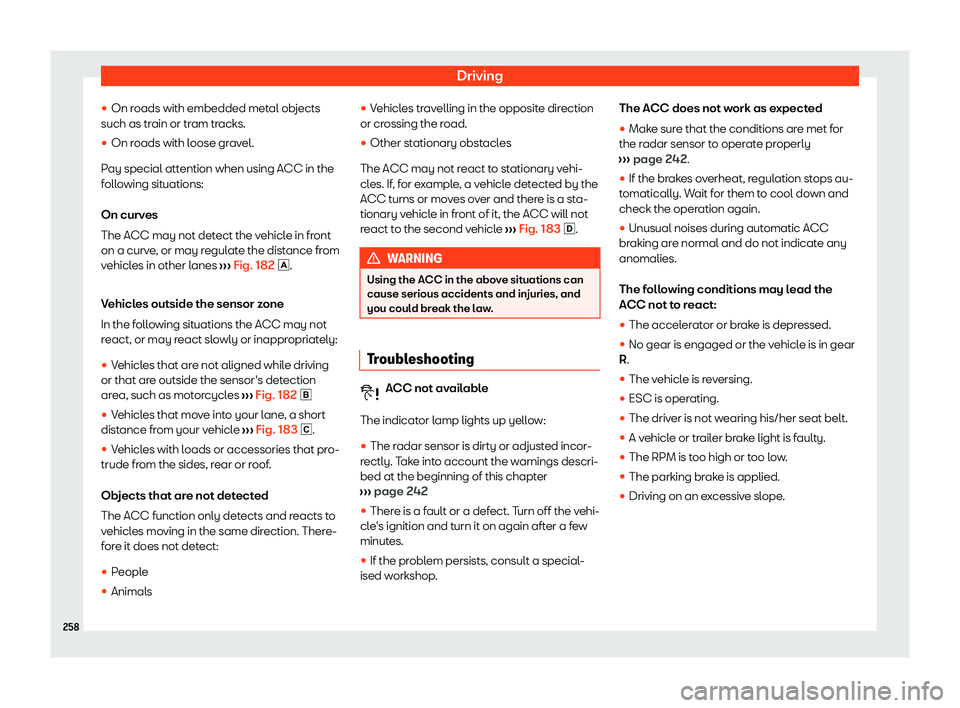 Seat Leon Sportstourer 2020  Owners manual Driving
