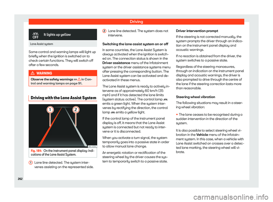 Seat Leon Sportstourer 2020  Owners manual Driving
�