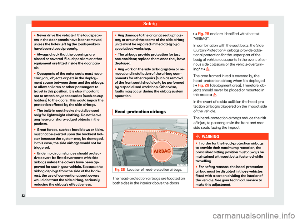 Seat Leon Sportstourer 2020 Owners Guide Safety
