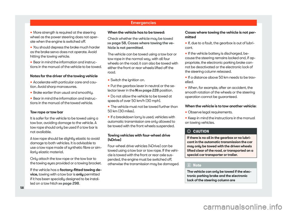 Seat Leon Sportstourer 2020 Workshop Manual Emergencies
