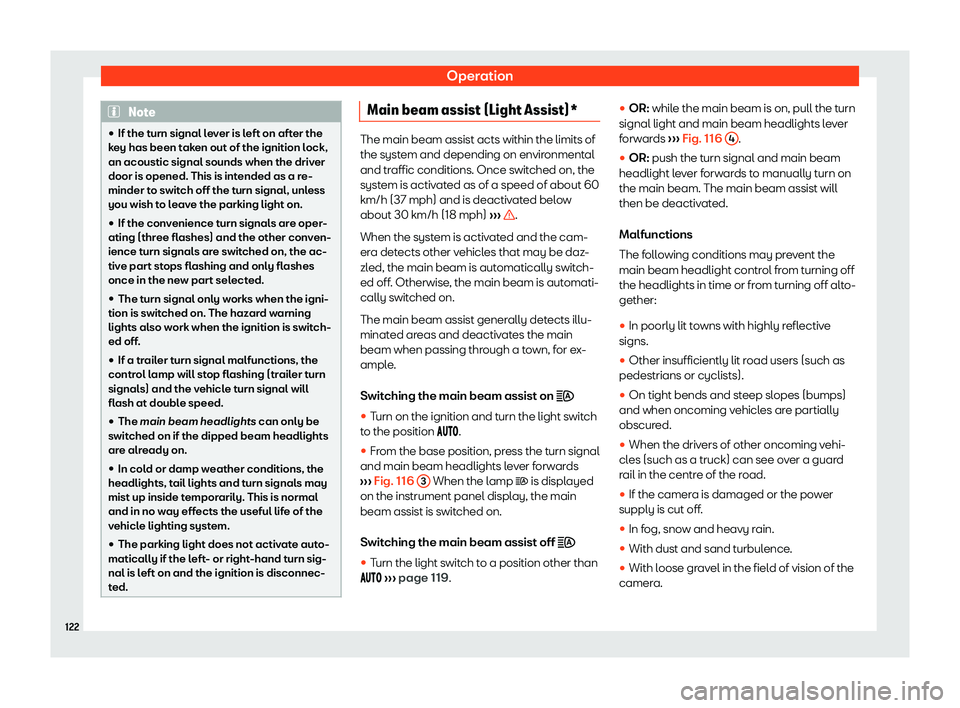 Seat Leon Sportstourer 2019  Owners manual Operation
Note
