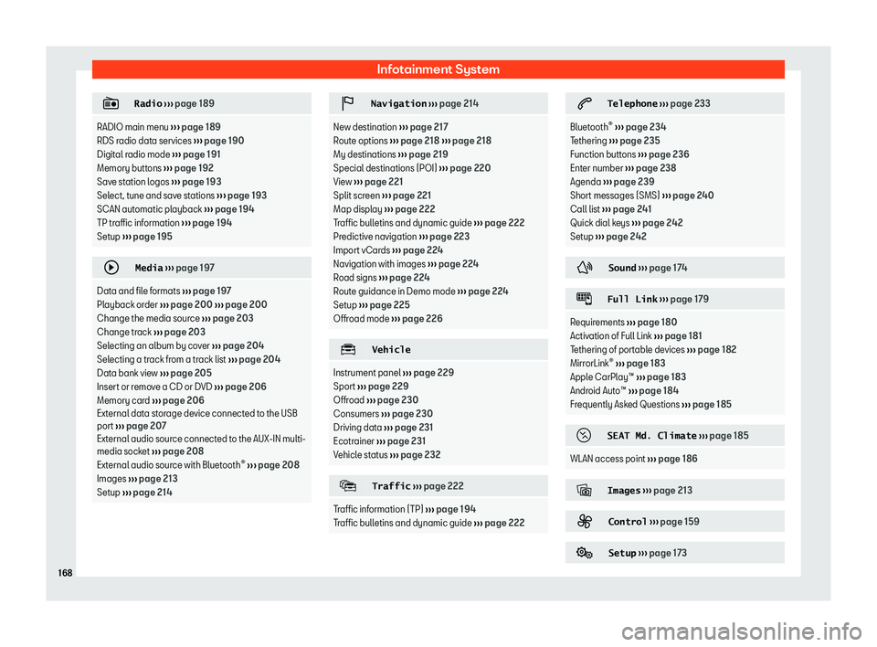 Seat Leon Sportstourer 2019  Owners manual Infotainment System
�
�R�a�d�i�o
 
