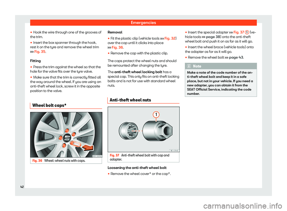 Seat Leon Sportstourer 2019 Service Manual Emergencies
