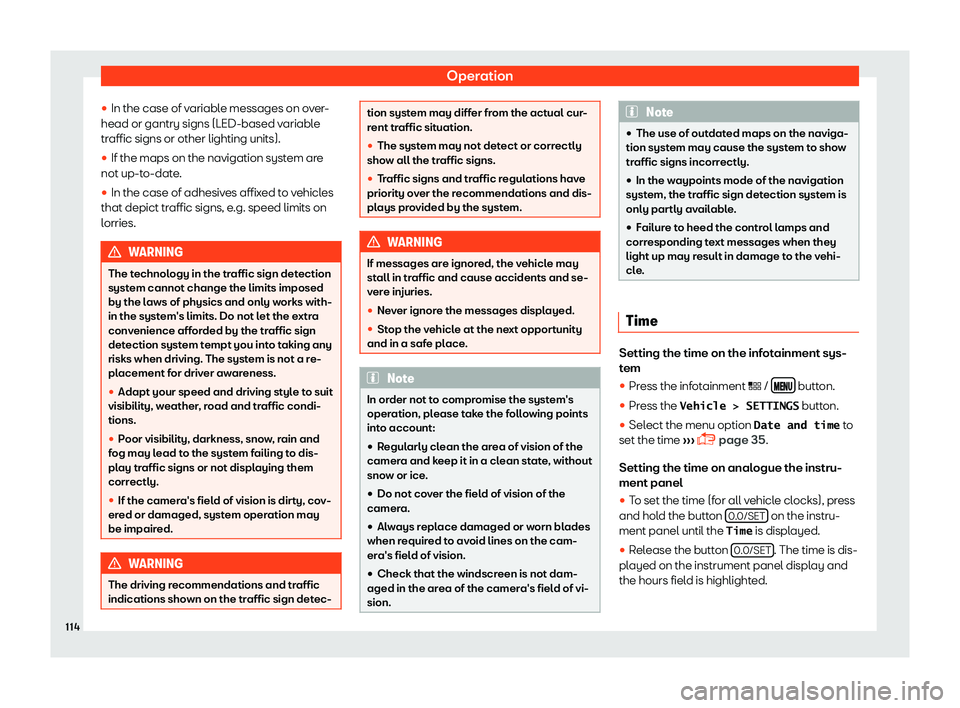 Seat Leon 2018  Owners manual Operation
