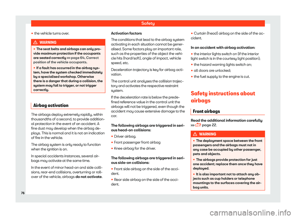 Seat Leon 2018 Manual PDF Safety
