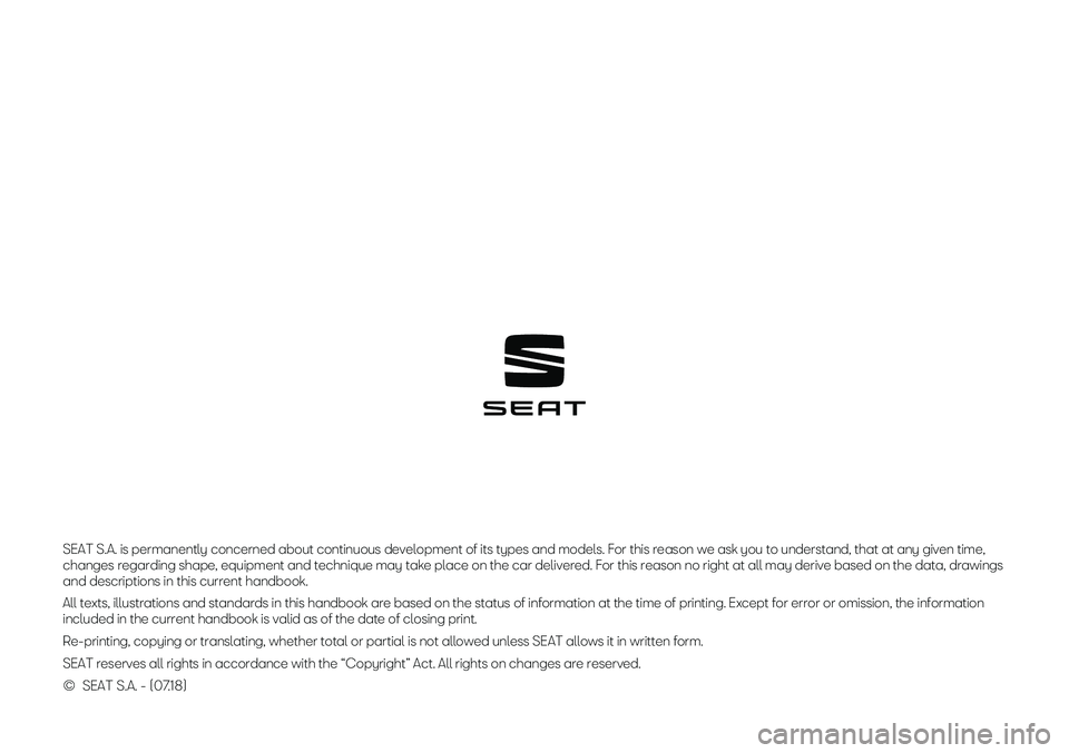 Seat Leon 2018 MEDIA SYSTEM TOUCH - COLOUR SEAT S.A. is permanently concerned about continuous development of its types and models. For this reason we ask you to understand, that at any given time,
changes regarding shape, equipment and techn Seat Leon 2018 MEDIA SYSTEM TOUCH - COLOUR SEAT S.A. is permanently concerned about continuous development of its types and models. For this reason we ask you to understand, that at any given time,
changes regarding shape, equipment and techn