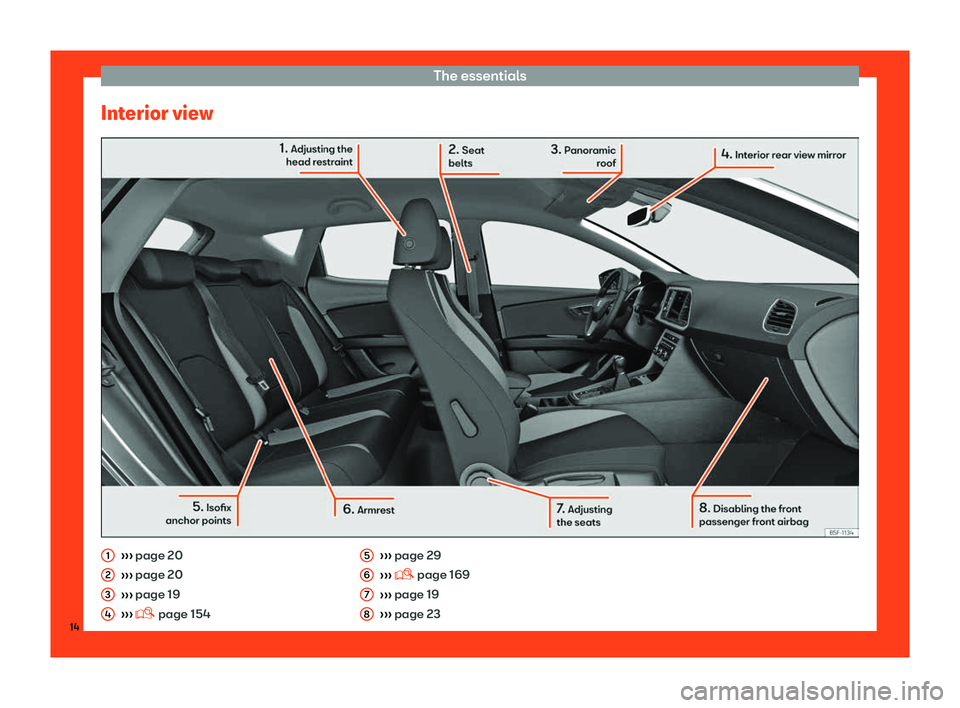 Seat Leon Sportstourer 2018 User Guide The essentials
Interior view 