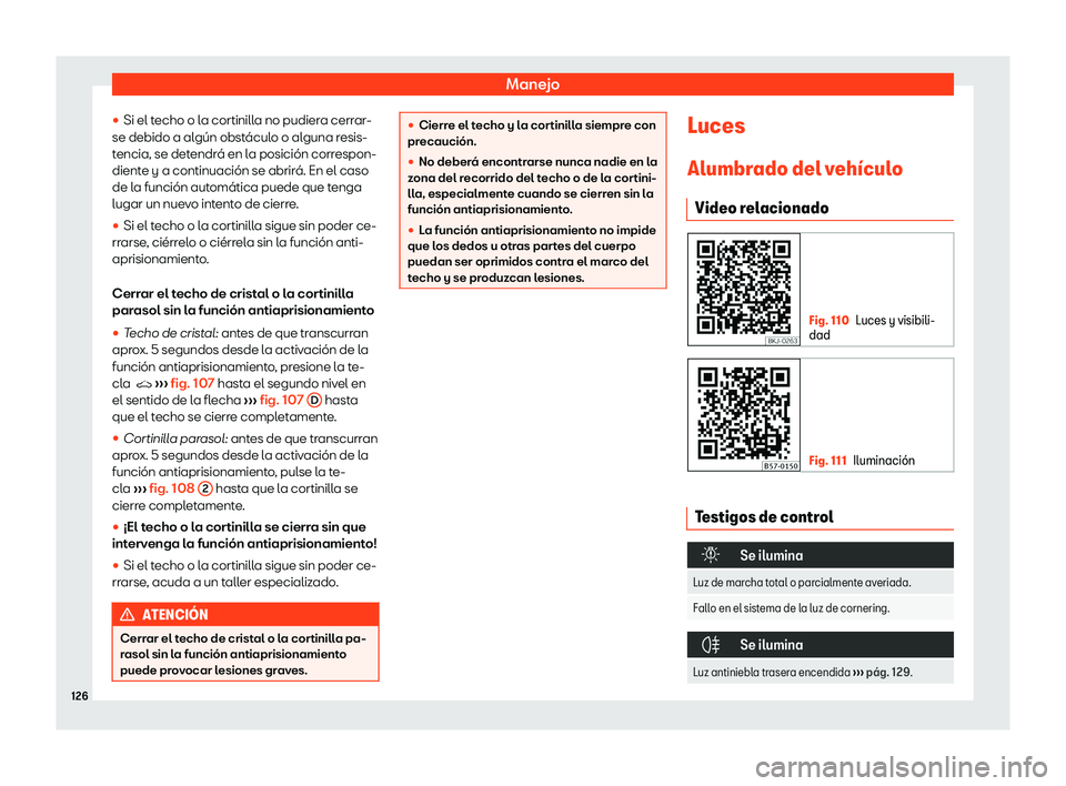 Seat Ateca 2020  Manual del propietario (in Spanish) Manejo
