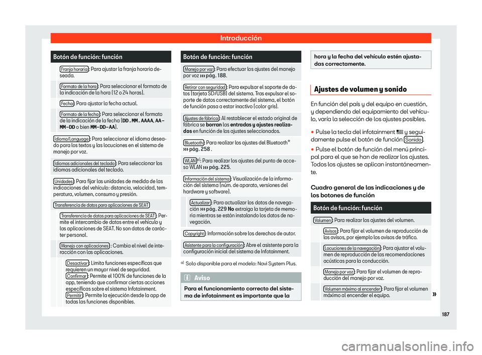 Seat Ateca 2020  Manual del propietario (in Spanish) Introducci