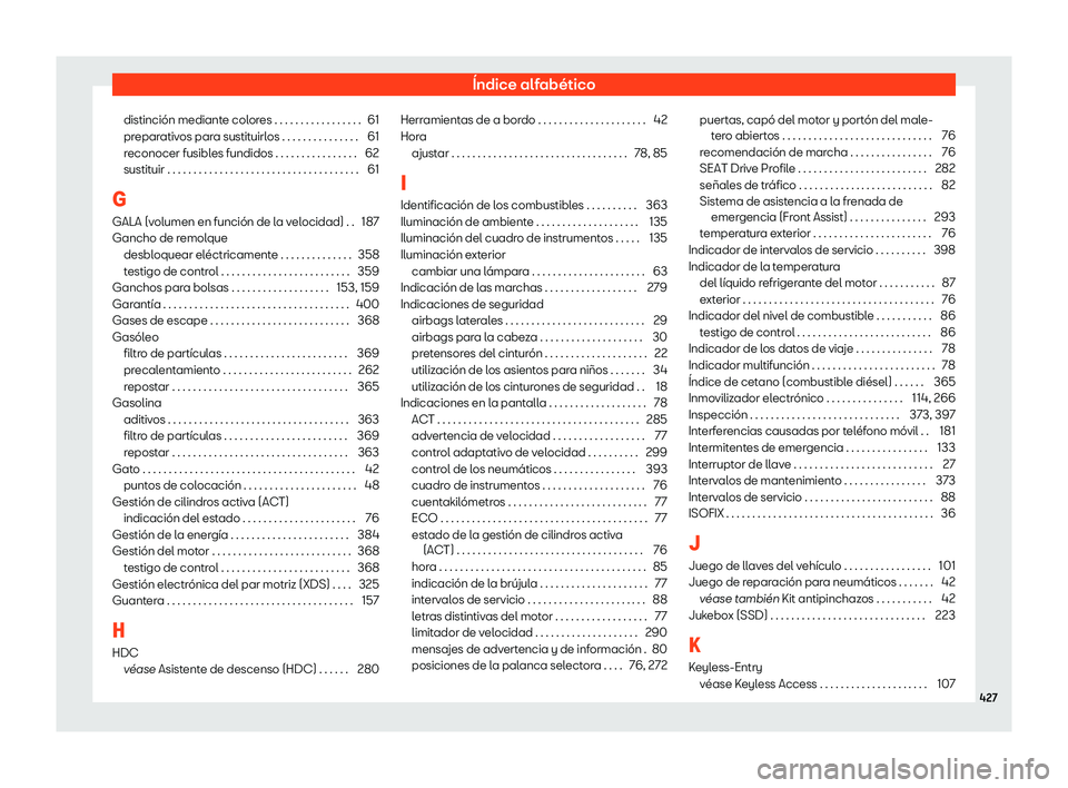 Seat Ateca 2020 Manual del propietario (in Spanish) Seat Ateca 2020 Manual del propietario (in Spanish)